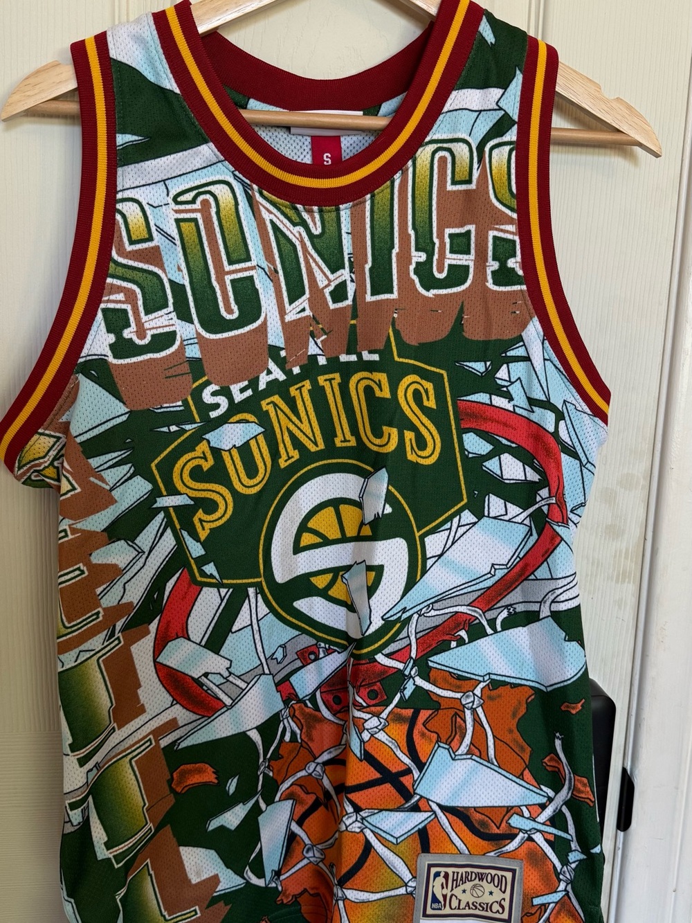 Hardwood Classics Seattle SuperSonics Green Basketball Jersey